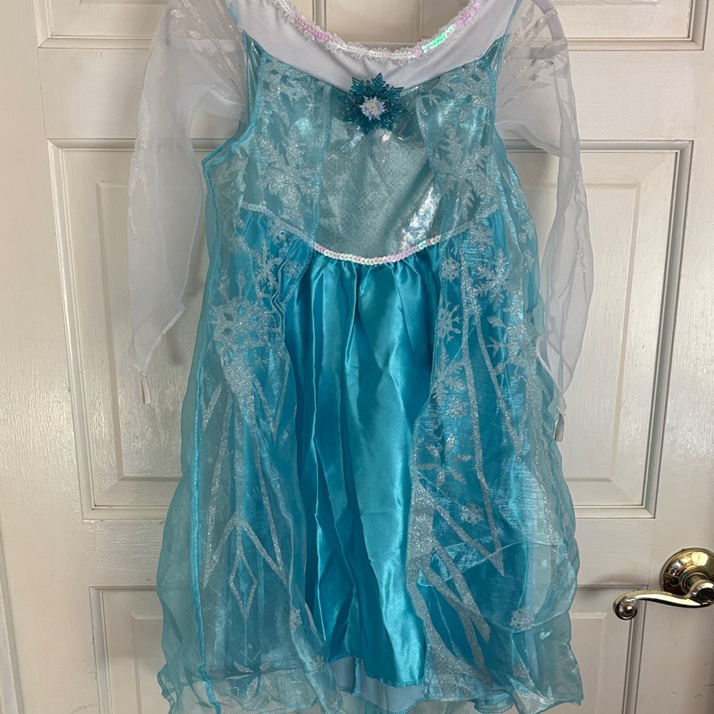 Kids Ice Princess frozen Costume - Blue and White